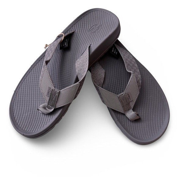Chaco Chillos Flip Gray Mens Sz 9 Lightweight Comfort Sandals JCH107331 NEW - Picture 7 of 11